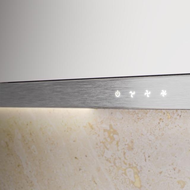 Bolero Flux TLT 604000 Inox A+++ Cecotec Campana extractora Telescópica de 60cm de ancho, con 415m3/h de succión, 3 velocidades, SS Touch Control, acabado inoxidable, Clase Energética A+++, Motor DC, Luz Led, Filtros de Aluminio y Filtros de Carbono incluidos.