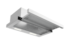 Bolero Flux TLT 604000 Inox A+++ Cecotec Campana extractora Telescópica de 60cm de ancho, con 415m3/h de succión, 3 velocidades, SS Touch Control, acabado inoxidable, Clase Energética A+++, Motor DC, Luz Led, Filtros de Aluminio y Filtros de Carbono incluidos.