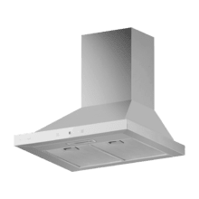 Bolero Flux PT 504400 Inox A++ Campana Extractora Piramidal de 50cm, con 449,5m³/h de succión, Clase A+++, Control Táctil Invisible, Acabado en Acero Inoxidable y frontal cristal blanco, Motor DC, Hand Movement Control, Función Booster, Filtros Lavables, Opción de filtros de carbono incluídos para recirculación.