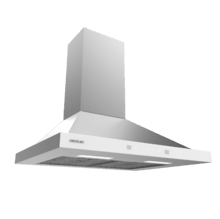 Bolero Flux PT 604400 Inox A+++ Campana Extractora Piramidal de 60cm, con 449,5m³/h de succión, Clase A+++, Control Táctil Invisible, Acabado en Acero Inoxidable y frontal cristal blanco, Motor BLDC, Hand Movement Control, Función Booster, Filtros Lavables, Opción de filtros de carbono incluídos para recirculación.