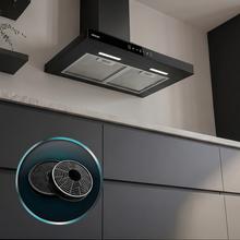 Bolero Flux PT 704400 Inox A+++ Hotte aspirante pyramidale , 70 cm, avec une puissance d'aspiration de 449,5 m³/h, classe A+++, contrôle tactile invisible, finition en acier inoxydable et façade en verre blanc, moteur DC, Hand Movement Control, fonction Booster, filtres lavables, option filtres à charbon inclus pour la recirculation.