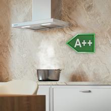 Bolero Flux TT 604000 Inox A++ Cecotec Campana extractora "T" de 60cm de ancho, con 393m3/h de succión, 3 velocidades, SS Touch Control, acabado inoxidable, Clase Energética A++, Motor DC, Luz Led, Filtros de Aluminio y Filtros de Carbono incluidos.