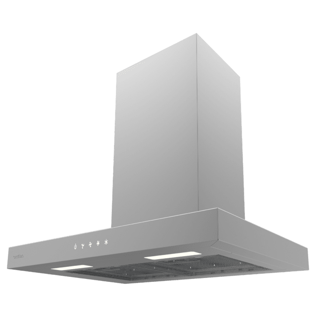 Bolero Flux TT 604000 Inox A++ Cecotec Campana extractora "T" de 60cm de ancho, con 393m3/h de succión, 3 velocidades, SS Touch Control, acabado inoxidable, Clase Energética A++, Motor DC, Luz Led, Filtros de Aluminio y Filtros de Carbono incluidos.