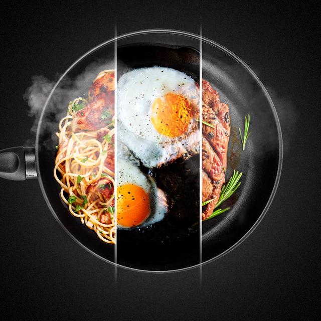 Bolero Flux TT 604400 Inox A++ Hotte aspirante en T, 60 cm, avec une puissance d'aspiration de 413,3 m³/h, classe A++, contrôle tactile invisible, finition en acier inoxydable et façade en verre blanc, moteur BLDC, Hand Movement Control, fonction Booster, filtres lavables, option filtres à charbon inclus pour la recirculation.