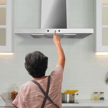 Bolero Flux TT 704400 Black A++ Hotte aspirante en T, 70 cm, avec une puissance d'aspiration de 413,3 m³/h, classe A++, contrôle tactile invisible, finition noire et façade en verre noir, moteur BLDC, Hand Movement Control, fonction Booster, filtres lavables, option filtres à charbon inclus pour la recirculation.