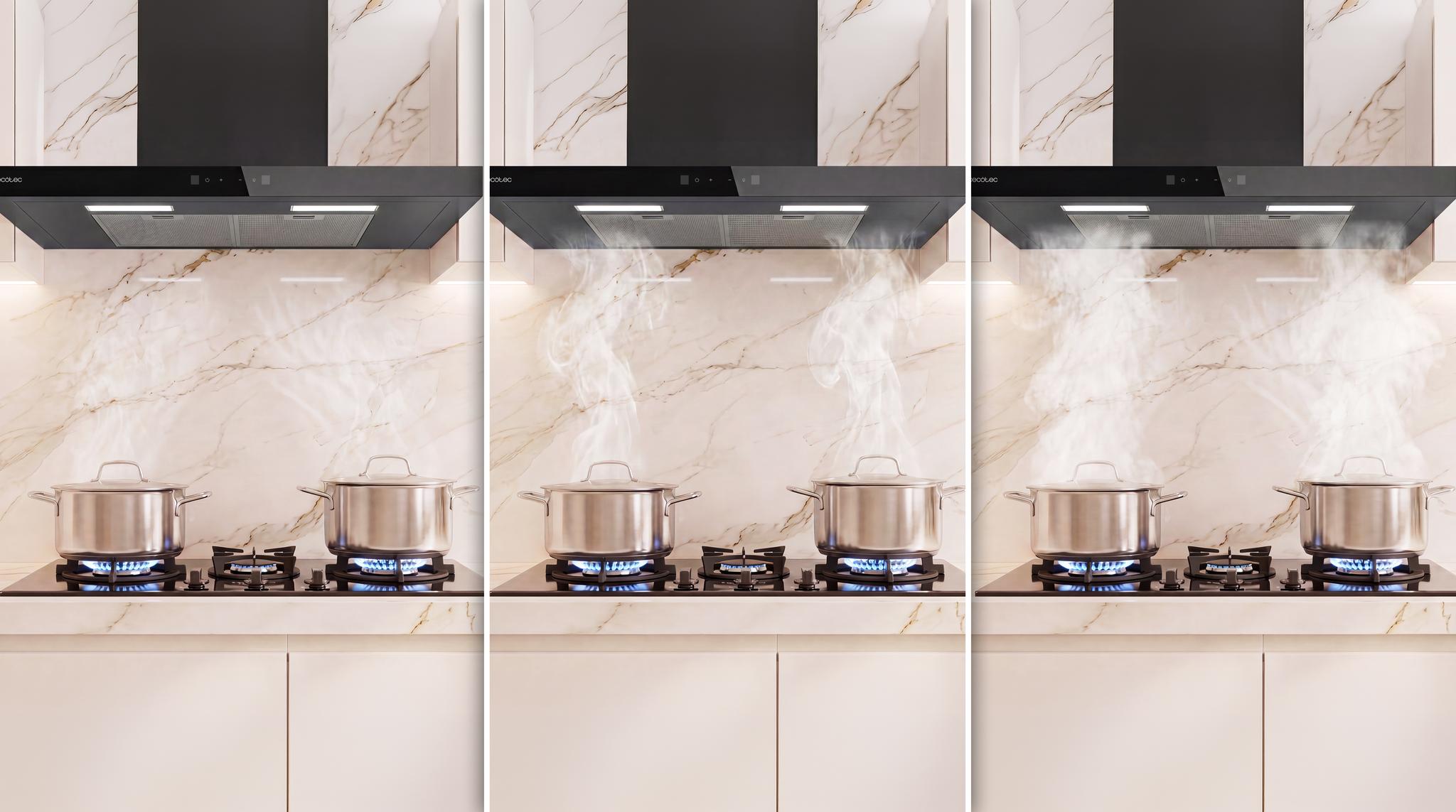 Bolero Flux TT 704400 Black A++ Exaustor em forma de T Cecotec
