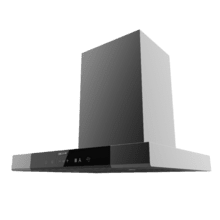 Bolero Flux TT 609500 Slim Dark Inox A+++ Campana Extractora en forma de T de 60 cm de ancho, con 829,5 m³/h de succión, Clase A+++, Hand Movement Control,  Acabado en acero inoxidable Dark, Motor DC, Doble Booster, Heat Sensor, Air Cleanning Function, Filtros Lavables, Opción de filtros de carbono incluídos para recirculación.