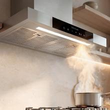 Bolero Flux TT 909500 Slim Inox A+++ Campana Extractora en forma de T de 90 cm de ancho, con 829,5 m³/h de succión, Clase A+++, Hand Movement Control,  Acabado en acero inoxidable, Motor DC, Doble Booster, Heat Sensor, Air Cleanning Function, Filtros Lavables, Opción de filtros de carbono incluídos para recirculación.