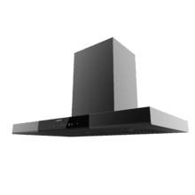 Bolero Flux TT 909500 Slim Dark Inox A+++ Campana Extractora en forma de T de 90 cm de ancho, con 829,5 m³/h de succión, Clase A+++, Hand Movement Control,  Acabado en acero inoxidable Dark, Motor DC, Doble Booster, Heat Sensor, Air Cleanning Function, Filtros Lavables, Opción de filtros de carbono incluídos para recirculación.