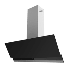Bolero Flux DT 904400 Matt Black A+++ Cecotec Campana Extractora Decorativa de 90cm en Cristal Mate y Brillante, Chimenea Inox, con 416,5m³/h de succión, Clase A+++, Motor DC, Control Táctil Invisible, Hand Movement Control, 3 Velocidades, Función Booster, Luz LED, Filtros de aluminio, Opción de filtros de carbono incluídos.