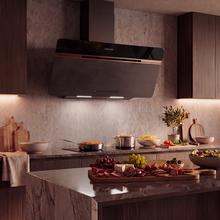 Bolero Flux DT 607500 Matt Black A+++ Cecotec Campana Extractora de 60cm en Cristal negro Mate y Brillante con detalles en color cobre, Chimenea negra, con 717,2m³/h de succión, Clase A+++, Motor BLDC, Control Táctil, Hand Movement Control, Doble Función Booster, Función Air Cleanning, Wifi para utilizar con App, Luz LED, Filtros de aluminio, Opción de filtros de carbono incluídos.