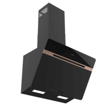 Bolero Flux DT 607500 Matt Black A+++ Cecotec Campana Extractora de 60cm en Cristal negro Mate y Brillante con detalles en color cobre, Chimenea negra, con 717,2m³/h de succión, Clase A+++, Motor BLDC, Control Táctil, Hand Movement Control, Doble Función Booster, Función Air Cleanning, Wifi para utilizar con App, Luz LED, Filtros de aluminio, Opción de filtros de carbono incluídos.