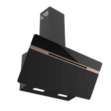 Bolero Flux DT 907500 Matt Black A+++ Cecotec Campana Extractora Decorativa de 90cm en Cristal negro Mate y Brillante con detalles en color cobre, Chimenea negra, con 717,2m³/h de succión, Clase A+++, Motor BLDC, Control Táctil, Hand Movement Control, Doble Función Booster, Función Air Cleanning, Wifi para utilizar con App, Luz LED, Filtros de aluminio, Opción de filtros de carbono incluídos.