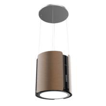 Bolero Flux CRE 385500 Cobre A+ Bolero Flux CRE 385500 Copper A++, Runde 38-cm-Insel-Dunstabzugshaube mit Energieeffizienzklasse A++, DC-Motor, einer Saugleistung von 591,2 m³/h, elegantem Kupfer-Finish, elektronischer Tastensteuerung und inklusivem Aktivkohlefilter.