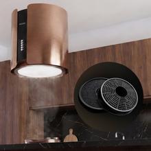 Bolero Flux CRE 385500 Cobre A+ Campana colgante redonda de 38cm de diametro, Clase A+, Motor DC, Succión 591,2m3/h, Acabado en Cobre,  Control de botones electrónicos, Filtro de Carbono.