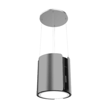 Bolero Flux CRE 385500 Inox A+ Bolero Flux CRE 385500 Inox A+, Runde 38-cm-Insel-Dunstabzugshaube mit Energieeffizienzklasse A+, DC-Motor, einer Saugleistung von 591,2 m³/h, hochwertigem Edelstahl-Finish, elektronischer Tastensteuerung und inklusivem Aktivkohlefilter.