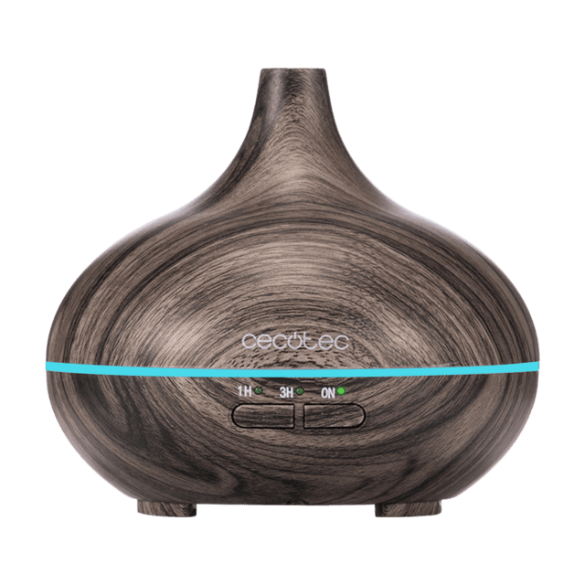 Pure Aroma 150 Yin Grey Humidificador ultrasónico con difusor de aromas, depósito de hasta 150 ml y 7 colores LED.