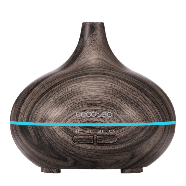 Pure Aroma 300 Yin Grey Humidificador ultrasónico con difusor de aromas, depósito de hasta 300 ml y 7 colores LED.