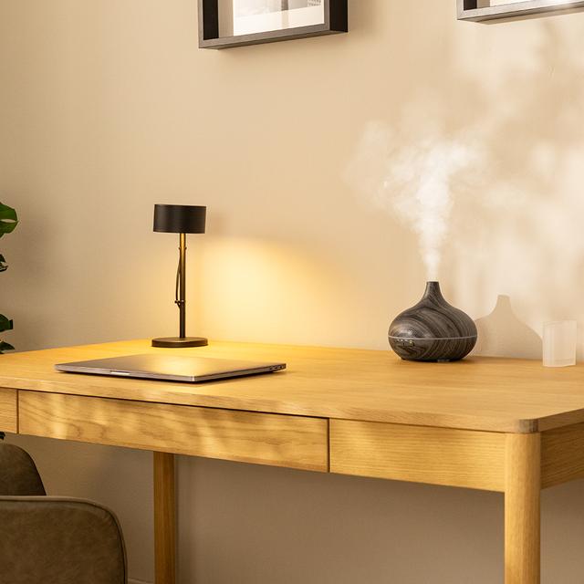 Pure Aroma 300 Yin Grey Humidificador ultrasónico con difusor de aromas, depósito de hasta 300 ml y 7 colores LED.