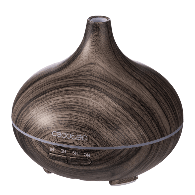 Pure Aroma 300 Yin Grey Humidificador ultrasónico con difusor de aromas, depósito de hasta 300 ml y 7 colores LED.