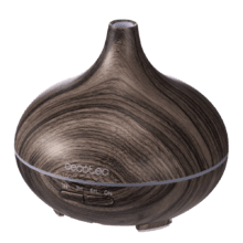 Pure Aroma 300 Yin Grey Humidificador ultrasónico con difusor de aromas, depósito de hasta 300 ml y 7 colores LED.