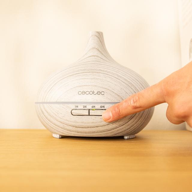 Pure Aroma 300 Yang White Humidificador ultrasónico con difusor de aromas, depósito de hasta 300 ml y 7 colores LED.