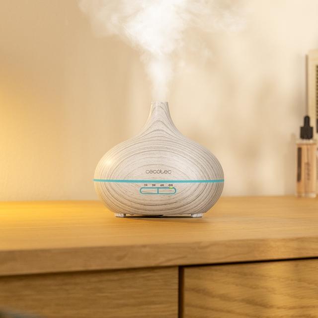 Pure Aroma 300 Yang White Humidificador ultrasónico con difusor de aromas, depósito de hasta 300 ml y 7 colores LED.