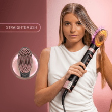 CeramicCare 8in1 AirGlisse Gyro Moldeador de pelo con 8 cabezales para alisar, moldear y rizar tu cabello, motor brushless, función rotativa y revestimiento de cerámica y queratina