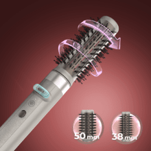 CeramicCare 8in1 AirGlisse Gyro Moldeador de pelo con 8 cabezales para alisar, moldear y rizar tu cabello, motor brushless, función rotativa y revestimiento de cerámica y queratina