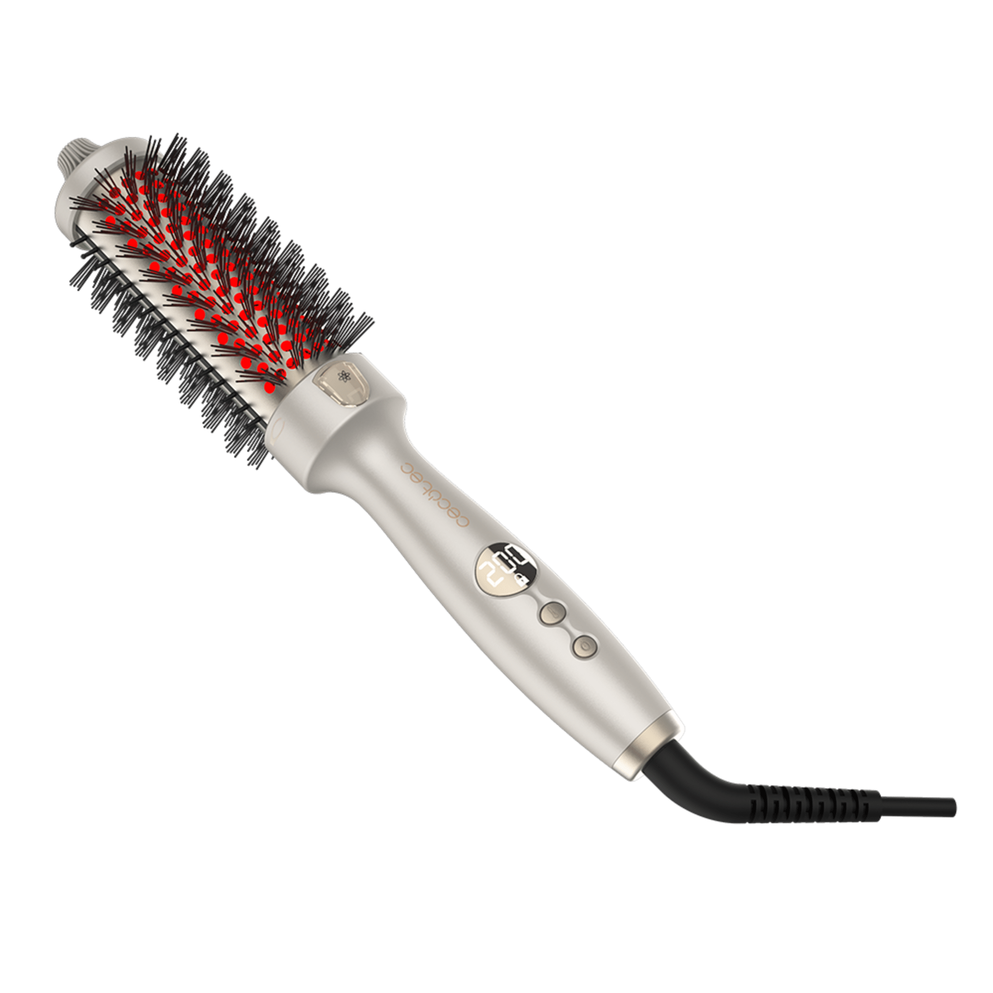 Cepillo alisador Cecotec InstantCare ThermoGlow con pantalla
