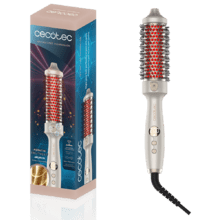InstantCare ThermoGlow Cepillo con Infrarrojos y Tecnología Iónica, 5 Temperaturas, 38mm, Función Memoria, Pantalla, Apagado Automático y Cable Giratorio