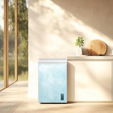 Bolero CoolMarket Chest 99P White E Cecotec - Congelador Horizontal 99L, Cesta con asas, Control Electrónico LED, Muy Silencioso 38dB, UltraContact D-Cool, Dual Function, Puerta ZeroG (80º-30º), Fast Freezing y Diseño Compacto