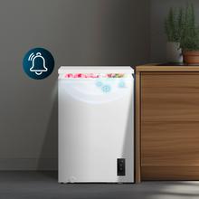 Bolero CoolMarket Chest 99P White E Cecotec - Congelador Horizontal 99L, Cesta con asas, Control Electrónico LED, Muy Silencioso 38dB, UltraContact D-Cool, Dual Function, Puerta ZeroG (80º-30º), Fast Freezing y Diseño Compacto
