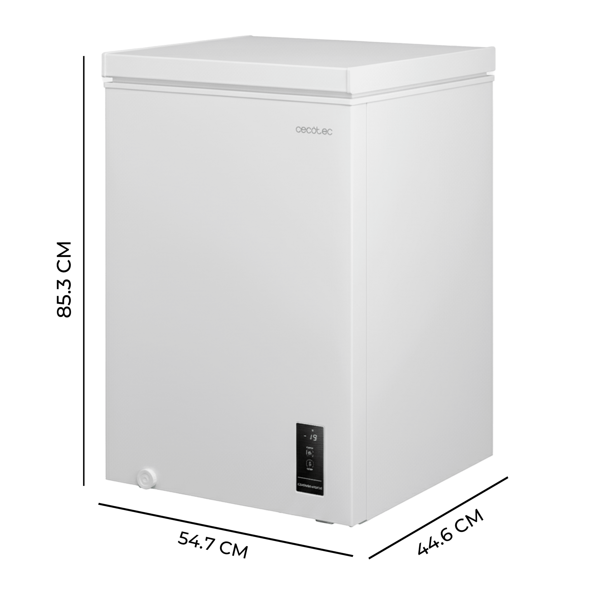 Cecotec Congélateur Horizontal Bolero CoolMarket Chest 99 White. 99 Litres, économie D'énergie, Système Dual Function, Panier Intérieur, Contrôle Mécanique, Blanc