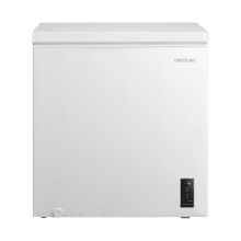 Bolero CoolMarket Chest 198P White E Cecotec - Congelador Horizontal 198L, Cesta con asas, Control Electrónico LED, UltraContact D-Cool, Dual Function, Puerta ZeroG (80º-30º), Fast Freezing y Diseño Compacto