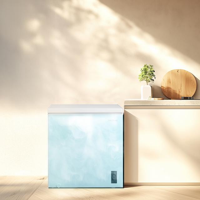 Bolero CoolMarket Chest 198P White E Cecotec - Congelador Horizontal 198L, Cesta con asas, Control Electrónico LED, UltraContact D-Cool, Dual Function, Puerta ZeroG (80º-30º), Fast Freezing y Diseño Compacto