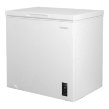 Bolero CoolMarket Chest 198P White E Cecotec - Congelador Horizontal 198L, Cesta con asas, Control Electrónico LED, UltraContact D-Cool, Dual Function, Puerta ZeroG (80º-30º), Fast Freezing y Diseño Compacto