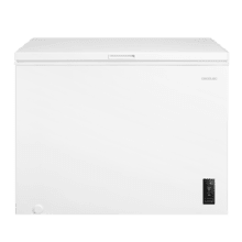 Bolero CoolMarket Chest 293P White E Cecotec Bolero CoolMarket Chest 293P White E - Congelador Horizontal 293L, Cesta con asas, Control Electrónico LED, UltraContact D-Cool, Dual Function, Puerta ZeroG (80º-30º), Fast Freezing y Diseño Compacto