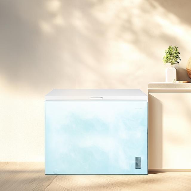 Bolero CoolMarket Chest 293P White E Cecotec Bolero CoolMarket Chest 293P White E - Congelador Horizontal 293L, Cesta con asas, Control Electrónico LED, UltraContact D-Cool, Dual Function, Puerta ZeroG (80º-30º), Fast Freezing y Diseño Compacto