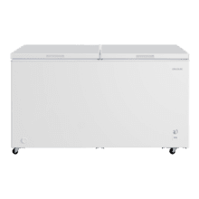 Bolero CoolMarket Chest Duo 508M White E Congelador Horizontal 508L, UltraContact D-Cool, Ruedas EasyMove, Dual Function, Puerta ZeroG (80º-30º), Dual Function, Doble Puerta y Doble Cesta