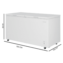 Bolero CoolMarket Chest Duo 508M White E Congelador Horizontal 508L, UltraContact D-Cool, Ruedas EasyMove, Dual Function, Puerta ZeroG (80º-30º), Dual Function, Doble Puerta y Doble Cesta