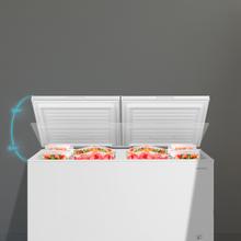 Bolero CoolMarket Chest Duo 508M White E Congelador Horizontal 508L, UltraContact D-Cool, Ruedas EasyMove, Dual Function, Puerta ZeroG (80º-30º), Dual Function, Doble Puerta y Doble Cesta