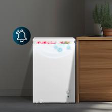 Bolero CoolMarket Chest 99M White D Cecotec Bolero CoolMarket Chest 99M White D - Congelador Horizontal 99L, Cesta con asas, Control Mecánico LED, Muy Silencioso 38dB, UltraContact D-Cool, Dual Function, Puerta ZeroG (80º-30º), Fast Freezing y Diseño Compacto