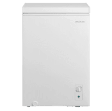 Bolero CoolMarket Chest 99M White D Cecotec Bolero CoolMarket Chest 99M White D - Congelador Horizontal 99L, Cesta con asas, Control Mecánico LED, Muy Silencioso 38dB, UltraContact D-Cool, Dual Function, Puerta ZeroG (80º-30º), Fast Freezing y Diseño Compacto