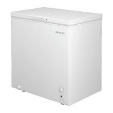 Bolero CoolMarket Chest 198M White D Cecotec - Congelador Horizontal 198L, Cesta con asas, Control Mecánico, UltraContact D-Cool, Dual Function, Puerta ZeroG (80º-30º), Fast Freezing y Diseño Compacto