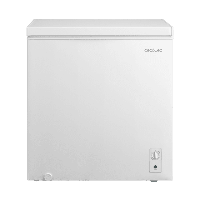 Bolero CoolMarket Chest 198M White D Cecotec - Congelador Horizontal 198L, Cesta con asas, Control Mecánico, UltraContact D-Cool, Dual Function, Puerta ZeroG (80º-30º), Fast Freezing y Diseño Compacto