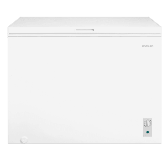 Bolero CoolMarket Chest 293M White D Congelador Horizontal 293L, Cesta con asas, Clase D, Control Electrónico LED, UltraContact D-Cool, Dual Function, Puerta ZeroG (80º-30º), Fast Freezing y Diseño Compacto