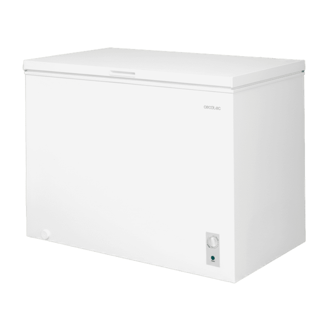 Bolero CoolMarket Chest 293M White D Congelador Horizontal 293L, Cesta con asas, Clase D, Control Electrónico LED, UltraContact D-Cool, Dual Function, Puerta ZeroG (80º-30º), Fast Freezing y Diseño Compacto