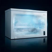Bolero CoolMarket Chest 418P White D Cecotec - Congelador Horizontal 418L, Cesta con asas, Control Electrónico LED, Ruedas EasyMove, Clase Energética D, UltraContact D-Cool, Dual Function, Puerta ZeroG (80º-30º) y Fast Freezing.