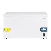 Bolero CoolMarket Chest 418P White D Cecotec - Congelador Horizontal 418L, Cesta con asas, Control Electrónico LED, Ruedas EasyMove, Clase Energética D, UltraContact D-Cool, Dual Function, Puerta ZeroG (80º-30º) y Fast Freezing.